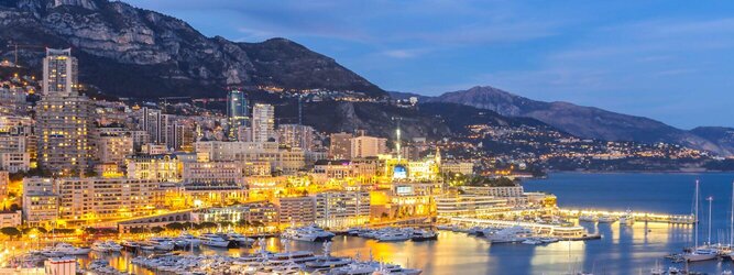Pauschalurlaub<br>- Monaco - Genießen Sie die Fahrt Ihres Lebens am Steuer eines feurigen Lamborghini oder rassigen Ferrari. Starten Sie Ihre Spritztour in Monaco und lassen Sie das Fürstentum unter den vielen bewundernden Blicken der Passanten hinter sich. Cruisen Sie auf den wunderschönen Küstenstraßen der Côte d’Azur und den herrlichen Panoramastraßen über und um Monaco. Erleben Sie die unbeschreibliche Erotik dieses berauschenden Fahrgefühls, spüren Sie die Power & Kraft und das satte Brummen & Vibrieren der Motoren. Erkunden Sie als Pilot oder Co-Pilot in einem dieser legendären Supersportwagen einen Abschnitt der weltberühmten Formel-1-Rennstrecke in Monaco. Nehmen Sie als Erinnerung an diese Challenge ein persönliches Video oder Zertifikat mit nach Hause. Die beliebtesten Orte für Ferien in Monaco, locken mit besten Angebote für Hotels und Ferienunterkünfte mit Werbeaktionen, Rabatten, Sonderangebote für Monaco.